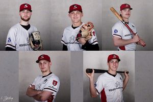 Die fünf Reds Spieler (Yannick Witt, Jonathan Schäffer, Moritz van Bergen, Moritz Köhler und Joel Petzold) die für die Baseball Nationalmannschaft nominiert worden sind.