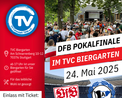 DFB-Pokalfinale live im TVC Biergarten!