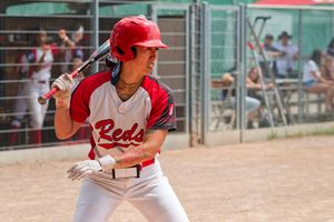 Makea-Al Kaluau von den Stuttgart Reds bei den Softball-Bundesliga-Playoffs gegen Paderborn